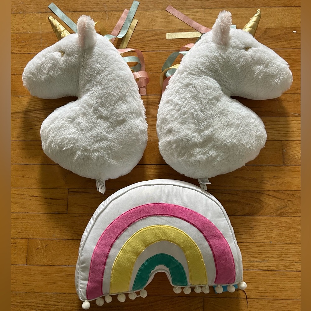 Unicorn accent pillows